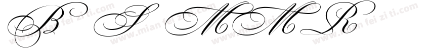 Bickham Script MM Regular字体转换